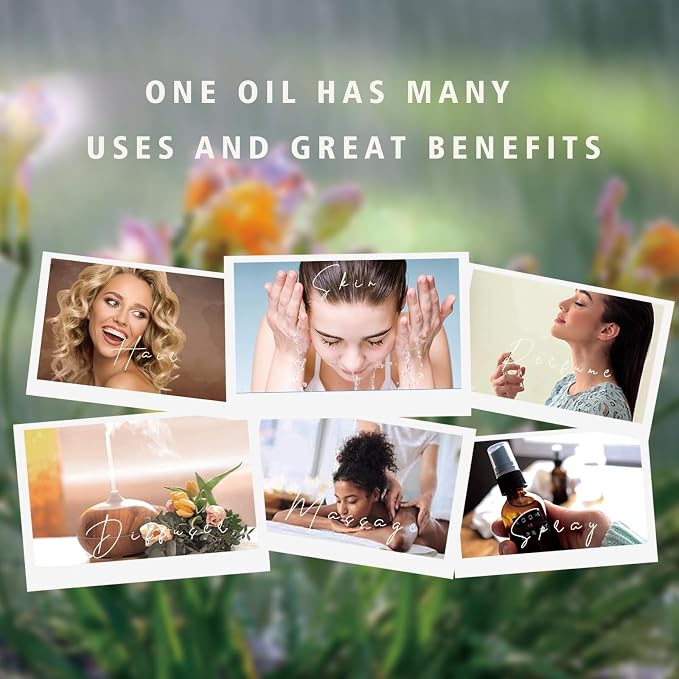 GM Gumili Lavender Essential Oil - Pure Organic Lavender Oil for Skin, Hair, Diffuser, Spray, Roll On, Body Massage - Floral Scent, 10mL