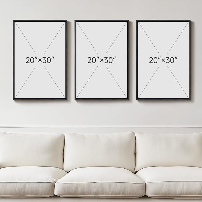 Boho Neutral Abstract Wall Art, 3 Piece, Brown Beige and Gold, 20x30 In | Large framed pictures, Modern canvas prints, Minimalist geometric paintings, Wall decor for living room bedroom hallway