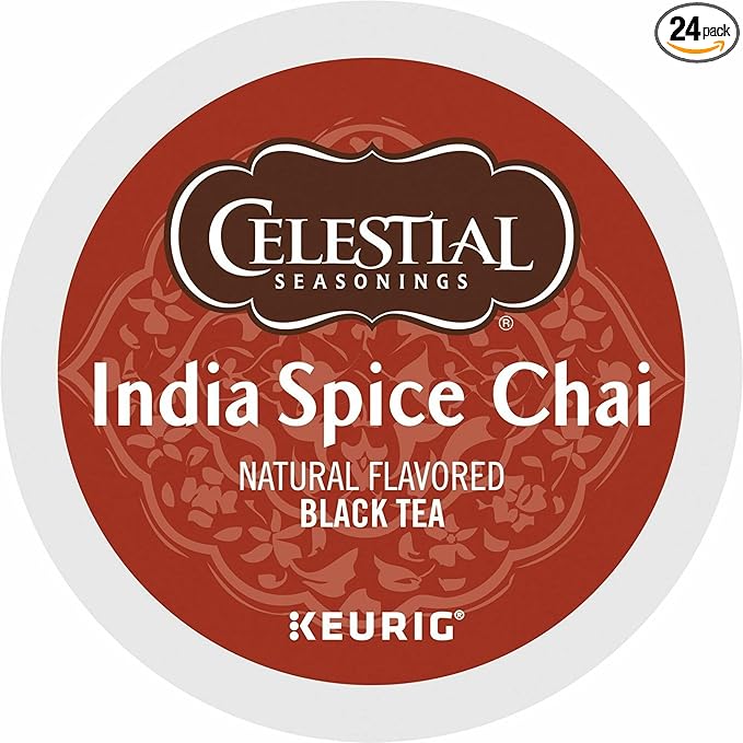 Celestial Seasonings® Single-Serve K-Cup® Pods, Original India Spice Chai Tea, Box Of 24