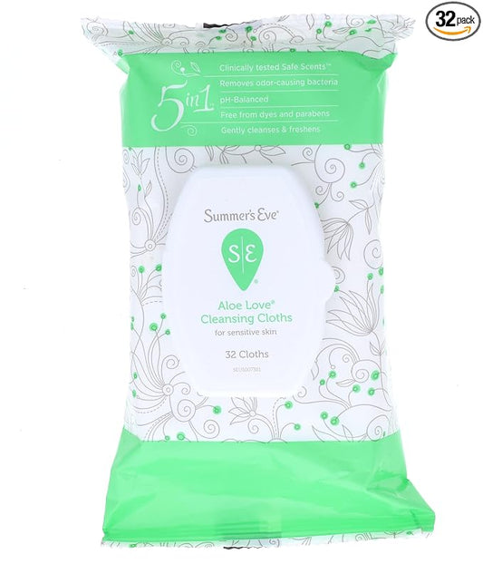 Summer's Eve Cleansing Cloths Aloe Love