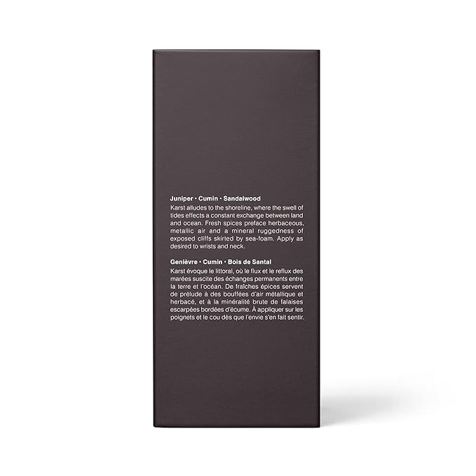 Aesop Karst Eau de Parfum | Juniper, Vetiver, and Sandalwood Scent | Fresh, Herbaceous, and Marine Aroma | Unisex | 1.6 fl oz