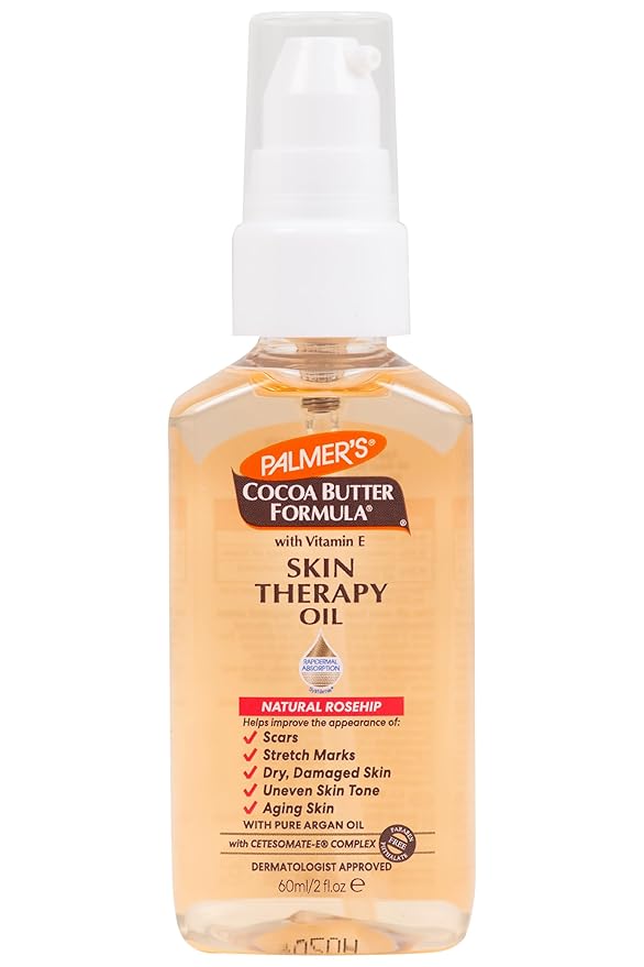 Palmer's Cocoa Butter Formula Skin Therapy Moisturizing Body Oil with Vitamin E, Rosehip Fragrance, 2 Ounces