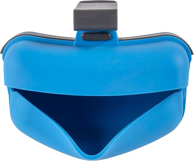 Dexas Pets Pooch Pouch Flexible Dog Treat/Training Treat Clip Pouch, Pro Blue (Pack of 2)
