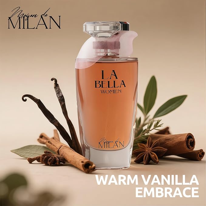 A CENTER Perfume Set for Women - Floral Fragrance Gift Set with Vanilla,Sweet Fruity, Powdery, Woody&Musky | 3.4 Fl Oz Each Eau De Pafume(La Bella,Bliss Soir)