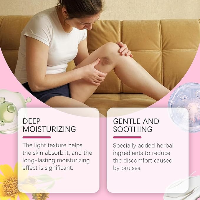 Bruise Cream with Vitamin K– Moisturizing & Firming Formula for Arms, Legs & Hands – Restores Fragile Skin with Anti-Wrinkle Benefits – 4.23 oz