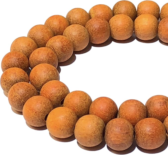ABCGEMS (Essential-Oil-Diffuser) Rainforest Orange Sibucao Wood Beads - Matte Finished (Traditionally Used in Herbal Medicine for Its Anti-Inflammatory & Antioxidant) Smooth Round 10-11mm (Non-Shiny)