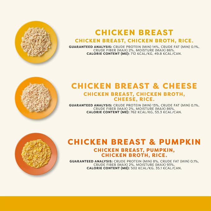 Applaws Chicken Variety in Broth Wet Cat Food 3-Flavor 16-Pack 2.47 oz Cans | 100% Natural, High Quality Ingredients, High Protein, No Artificial Additives, Limited Ingredients