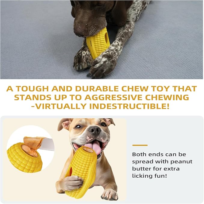 Ansoniser Long-Lasting Interactive Dog Toy - Corn Cob Chew Toy