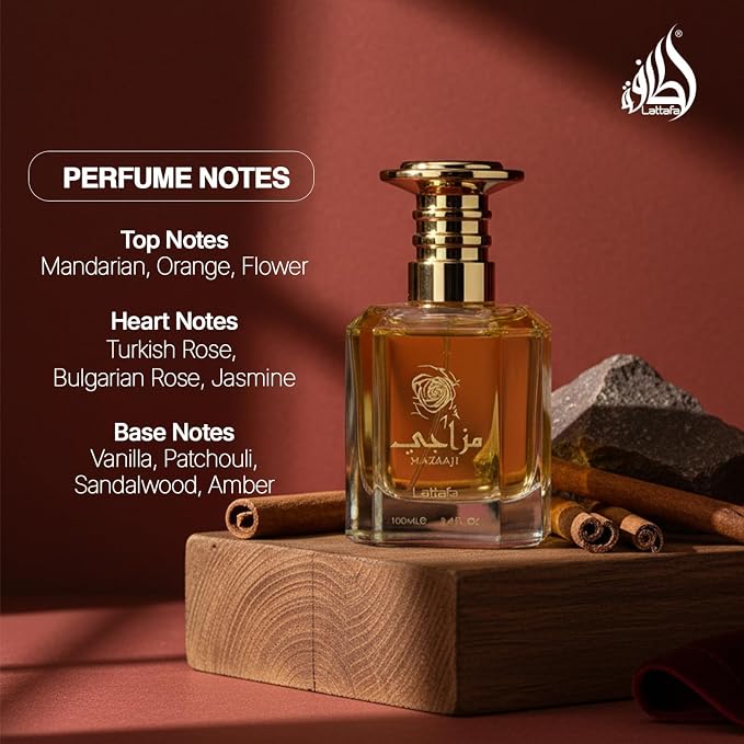 Lattafa Masaaji Eau De Parfum Spray (Unisex) 3.4 Ounce