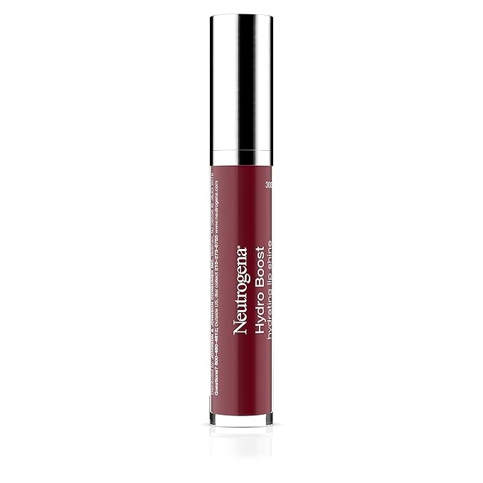 Neutrogena Hydro Boost Moisturizing Lip Gloss, Hydrating Non-Stick and Non-Drying Luminous Tinted Lip Shine with Hyaluronic Acid to Soften and Condition Lips, 70 Velvet Wine, 0.10 oz (Pack of 2)
