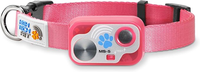 Genuine MS-5® Designer Series Automatic Pet Door Collar Tested & Certified by High Tech Pet for Dogs and Cats - Complies with Power Pet Door Performance Warranty, Waterproof (Pink, Dog)