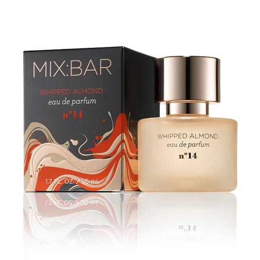MIX:BAR Perfume for Women - Whipped Almond Fragrance - Eau de Parfum Spray - Notes of Sandalwood, Almond, Hibiscus, Iris, Sweet Milk, 1.7oz