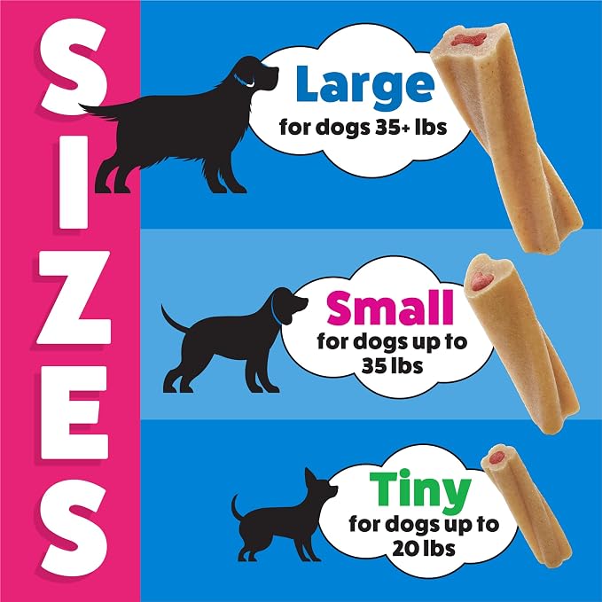 Purina Busy Bone Adult Small Dog Chew Treats, Original, 20 ct Pouch | Rawhide free chew with a real meat center for small dogs up to 35 lbs, long lasting chew that helps clean teeth