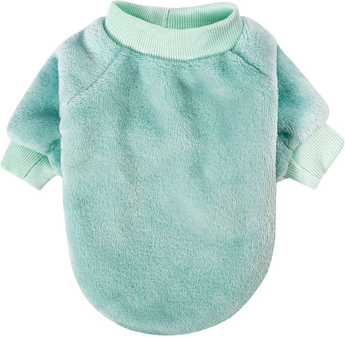 FabriCastle Dog Sweaters, 3-Pack Dog Clothes for Small Dogs Male & Girl, Soft and Warm Pet Coats XXS - XXL, Winter Pet Jackets, Doggy Apparel Costumes Outfits (Beige,Light Green,Yellow, XX-Large)