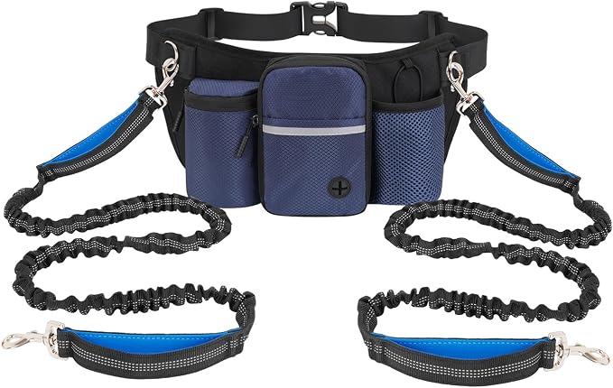Dog Treat Pouch for Training, Navy Blue