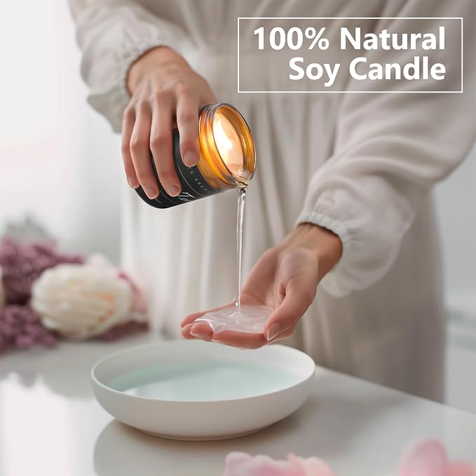 MOASITN Citrus Highly Scented Candles for Home| Natural Soy Aromatherapy Candle| Handmade Long Lasting Jar Candle| Candel Gift for Women,Men| as Birthday,Housewarming,Thank You,Relaxing Gifts| 7oz