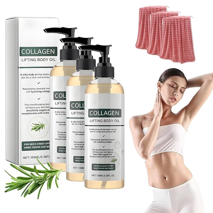 Divinvera Collagen Body Oil, Collagen Oil for Skin Tightening, Divinvera Collagen Anti Wrinkle Body Oil, Collagen Oil, Anti Aging Moisturizing