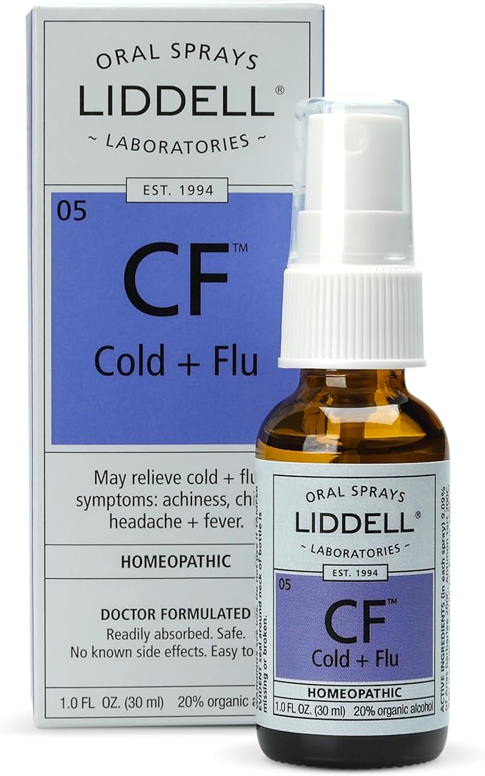 Liddell Homeopathic Cold and Flu Spray, 1 Ounce