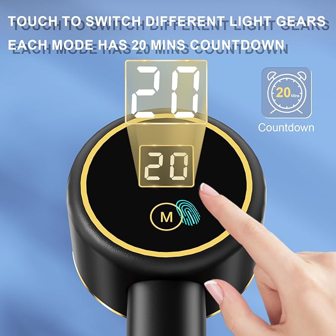 UTK Red Light Therapy for Body Pain Relief, 470:660:850:940nm Wavelengths Red Lights, Handheld Infrared Light Therapy Wand, Infrared Therapy for Joints, Muscle Recovery