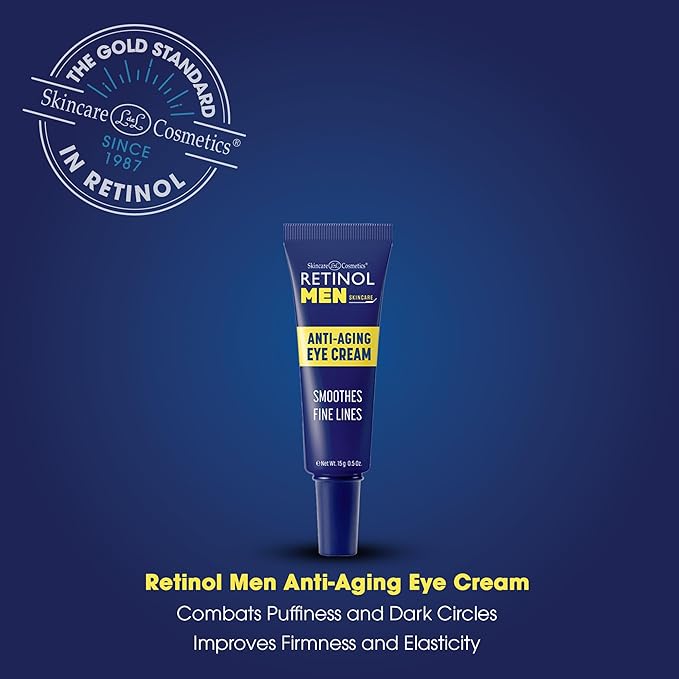 LIVAURA Retinol Men’s Eye Cream – The Original Retinol Eye Treatment For Men – Targets Under-Eye Area to Reduce Puffiness & Dark Circles, Boost Hydration & Minimize the Visible Signs Of Aging