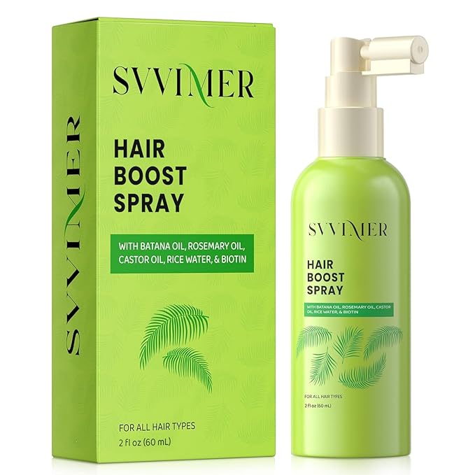 Svvimer Hair Growth Serum Spray - with Rosemary Batana Oil Biotin for Hair Loss and Thinning Hair - Thicker Fuller Hair for Women Men 2 Fl Oz (Pack of 1)