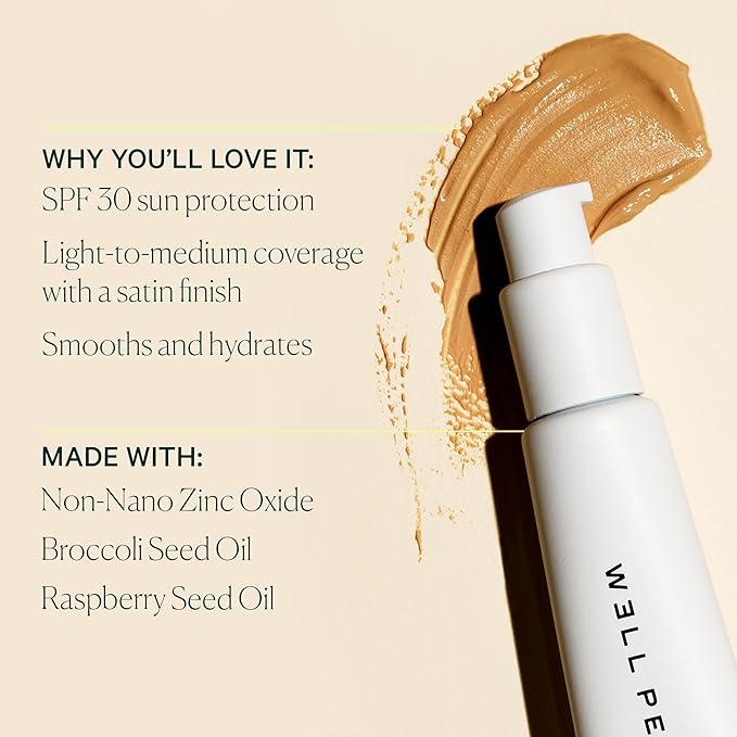 Well People Bio Tint SPF 30 Tinted Moisturizer, Skin-perfecting Moisturizer, Smoothes Imperfections & Moisturizes Skin, Vegan & Cruelty-free, 2W