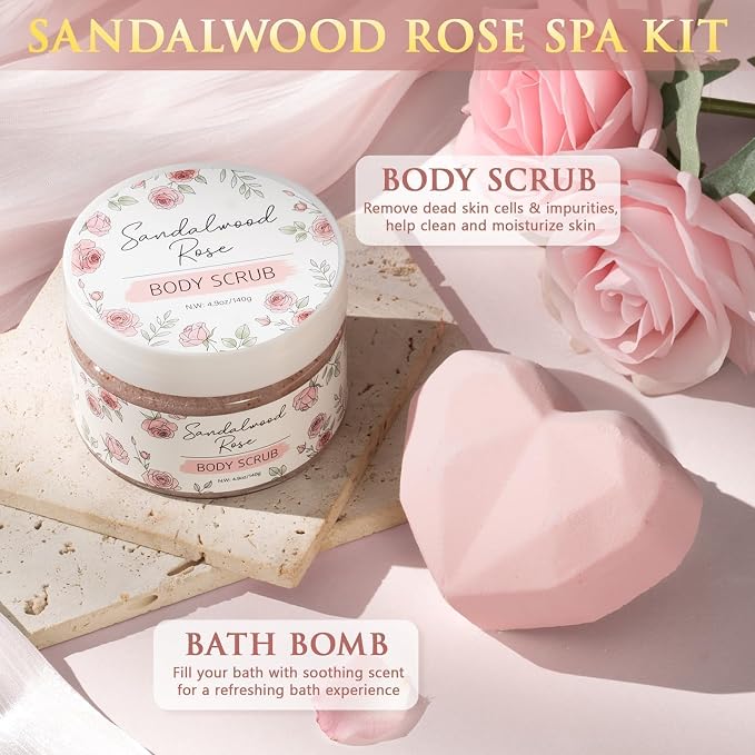 Birthday Gifts for Women, Spa Self Care Package Get Well Soon Gift Baskets | Sympathy Gift Set w/ Crochet Flower Bouquet, Christmas Thinking of You Gifts Basket for Women Mom Her Best Friend Sister Wife