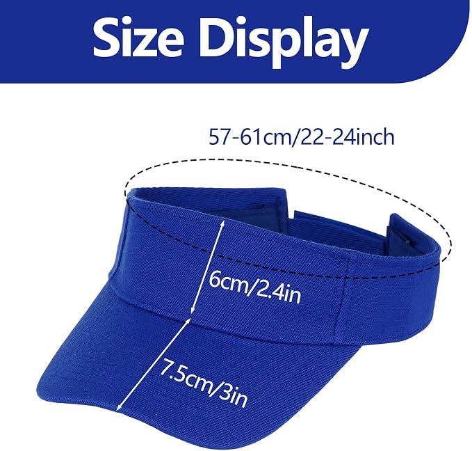 Topbuti Sports Sun Visor Hats for Women Men Adjustable Cotton Beach Baseball Tennis Golf Hat Caps UV Protection Visors
