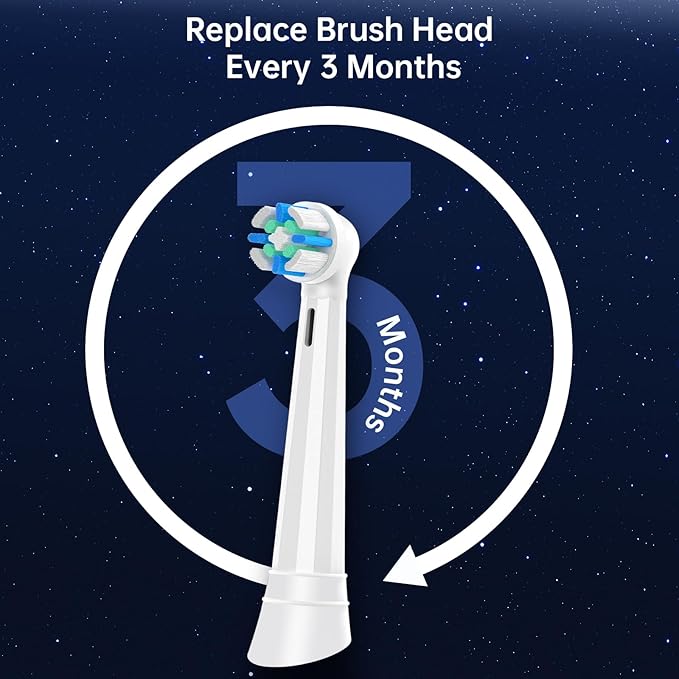 IO Replacement Heads Compatible with Oral B iO 2/3/4/5/6/7/8/9/10/Deep Clean Electric Toothbrush, Brush Heads Compatible with IO for Teeth Clean (8 White)
