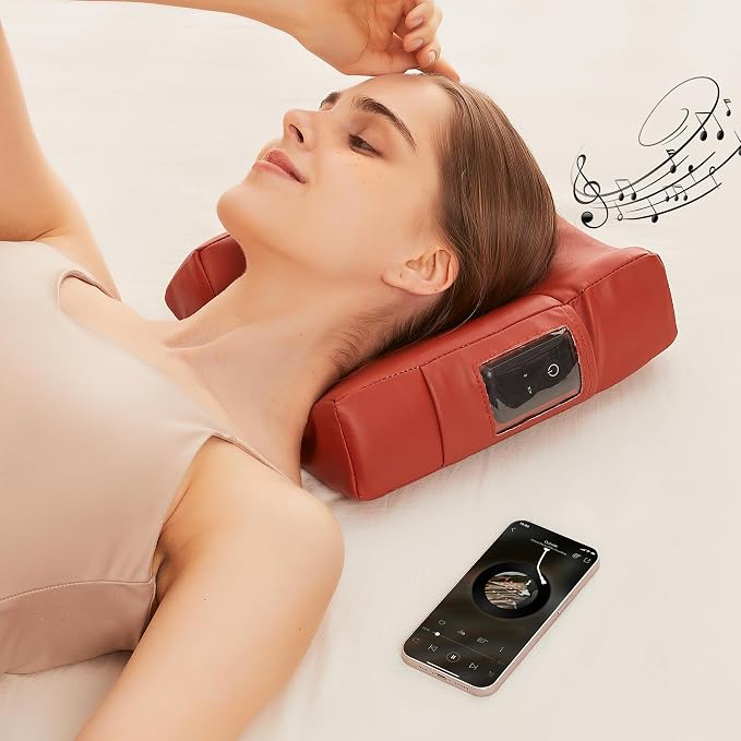Master Massage 31" Santana Pro Portable Massage Table Beauty Bed Package with Extra MusicMaster Ergonomic Dream Sound Face Cradle Cushion- Cinnamon