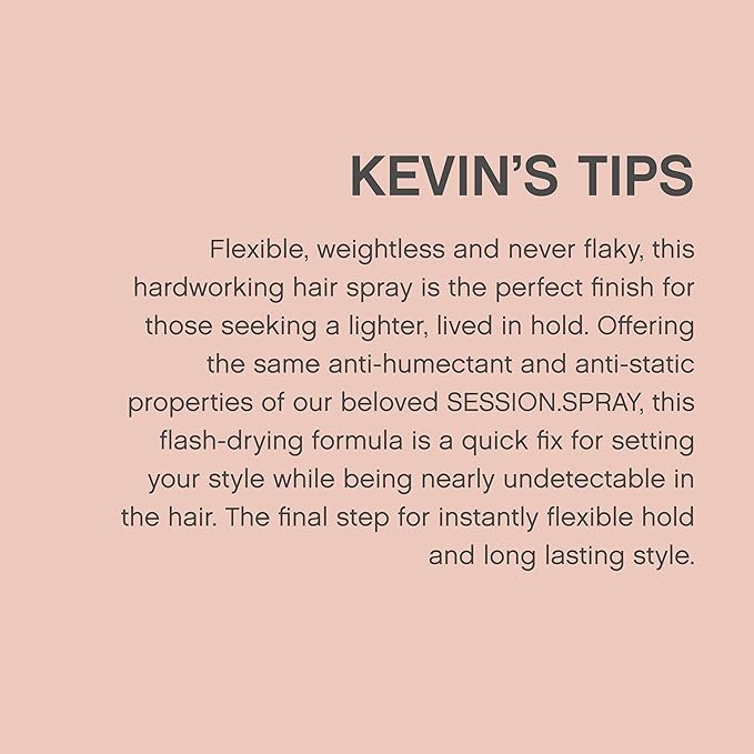 KEVIN.MURPHY SESSION.SPRAY FLEX - Flexible Finishing Hair Spray - For All Hair Types - Lightweight Hold - Humidity Resistant Hair Care - 337 mL / 11.4 fl oz (Pack of 2)