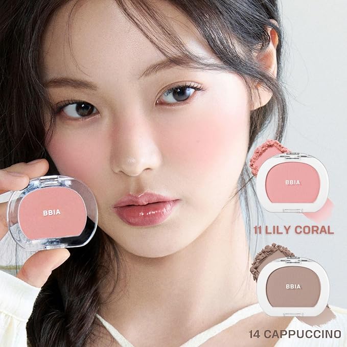 BBIA Last Blush NEW 15 Colors - Cheek Blush Shaping Shading Contour & Highlight Long-Lasting Matte Finish Natural Shades Buildable & Blendable Daily Korean Face Makeup (03 PINK MULLY, Pack of 1)