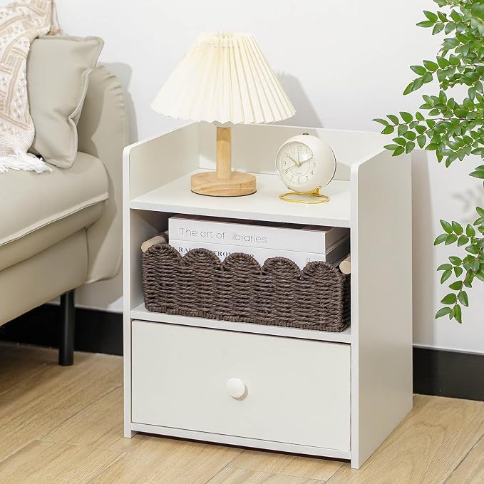 CubesLand Scalloped Toilet Paper Storage Basket W/Handle for Home Decor | Paper Rope Toilet Organizer Basket for Countertop, Over Toilet Shelf, End Table, Living Room Cozy Decorative & More, Brown
