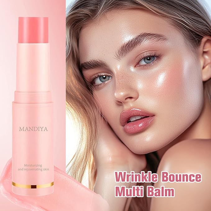 2Pcs Hydrating Multi Eye & Lip Balm Firming Under Eye Balm Stick Make Up Base, Reduce Wrinkle Vegan & Cruelty-Free