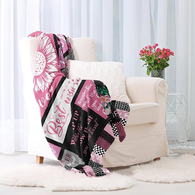 Get Well Soon Gifts for Women After Surgery, Inspirational/Sympathy/Relaxation/Spiritual/Motivational/Encouragement/You are Awesome Gifts for Women Blanket 60"x50"