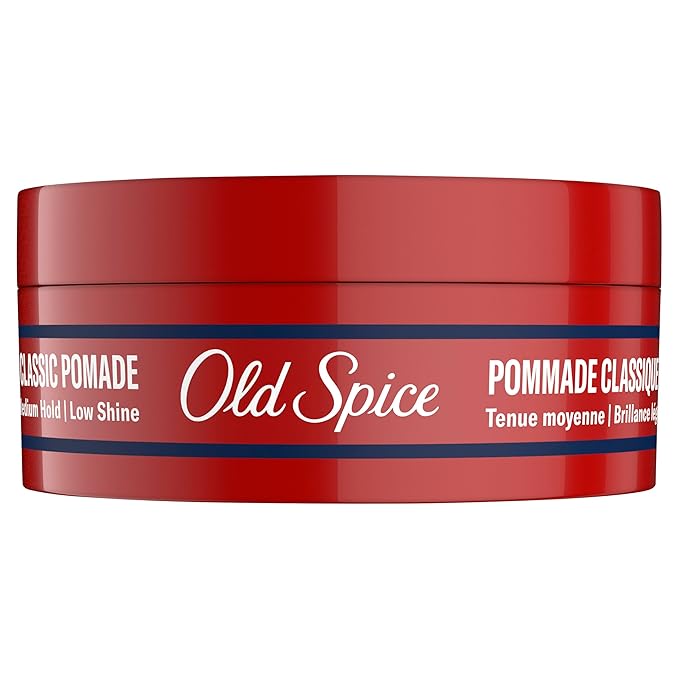 Old Spice Classic Pomade for Men, Medium Hold, Low Shine, Men's Hair Styling, 2.22 Oz Each, Twin Pack