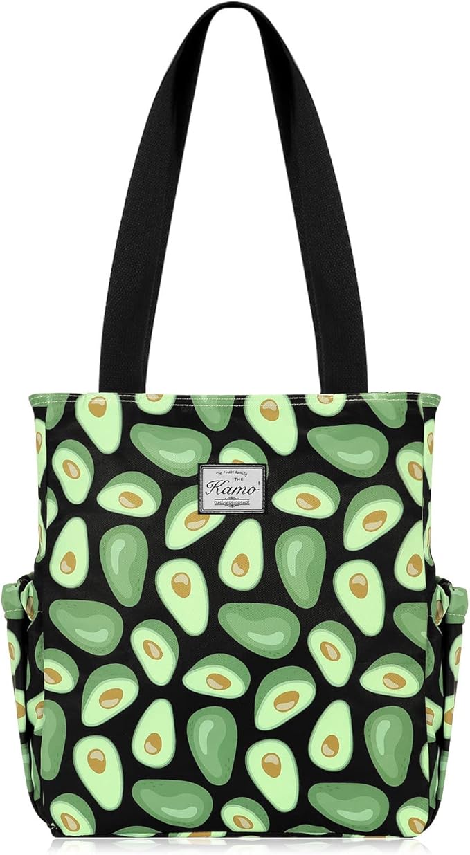 KAMO Floral Tote Bag - Waterproof Lightweight Handbags Travel Shoulder Bag for Hiking Yoga Gym Swimming Travel Beach