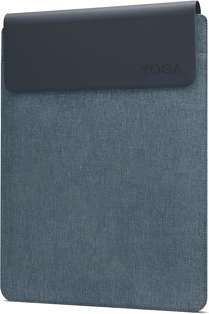 Lenovo Slim Laptop Sleeve 14 Inch Notebook/Tablet - Compatible with MacBook Air/Pro - Eco-Friendly Lightweight Case with Accessory Pocket & Magnetic Closure - Teal