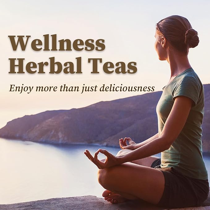 FullChea - Ginseng Tea bags, 60 Teabags - Pure Ginseng Root Tea - Caffeine-Free Herbal Tea with Wellness Support