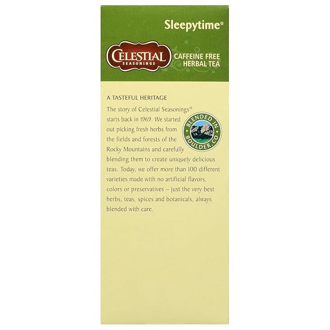 Celestial Seasonings Sleepytime Herbal Tea, 25 Tea Bags, (Pack of 2)