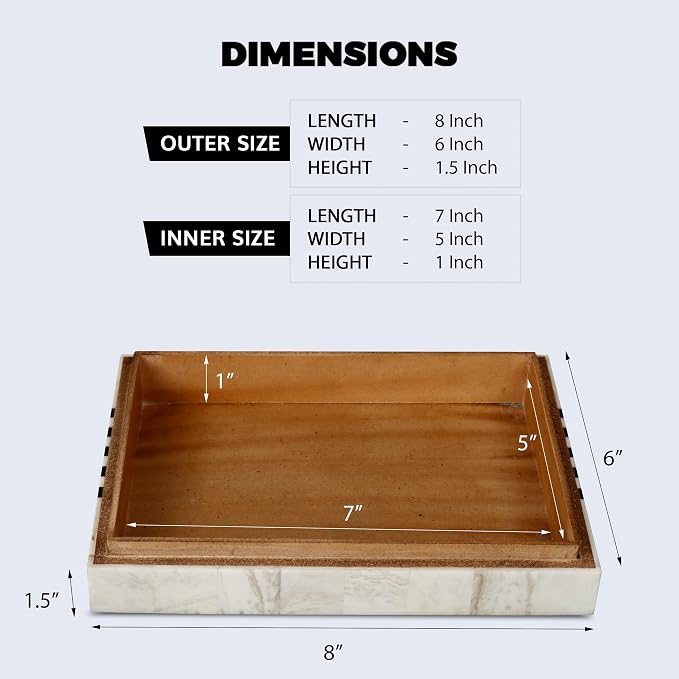 Handicrafts Home Large Decorative Storage Box with Lid – Black White Modern Storage Box, Remote Control Organizer for Coffee Table, Console & Living Room Decor – Mono Sprint 12 x 6 x 2