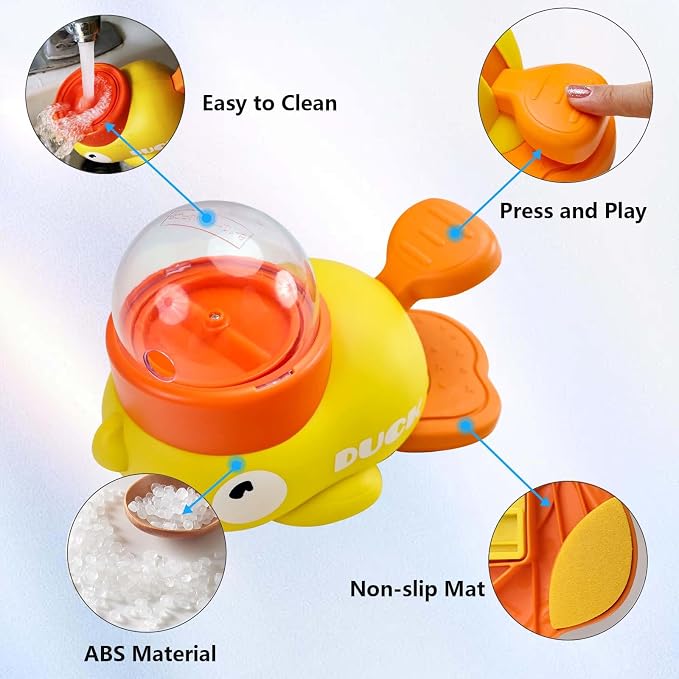 Duck Treat Dispenser Toy,Slow Puzzle Feeder for Cats&Small Dogs | 3 Adjustable Openings Fit Treats & Kibble; Cat Puzzle Feeder Boosts IQ & Stimulation; Interactive Treat Toy Reduces Boredom