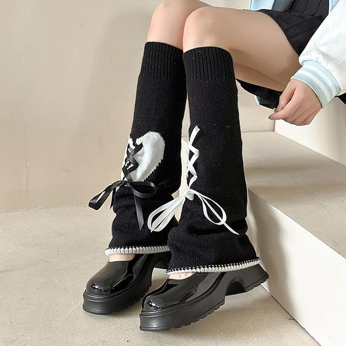 Sexybody Women's Leg Warmers Fashion Knit Warmers Long Socks Cute Y2K Kawaii Japanese Lolita Harajuku Accessories for Girls