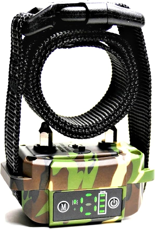 Smart Automatic Anti bark Dog Collar Intelligent Waterproof Rechargeable Barking Terminator (CAMO BARK Collar)