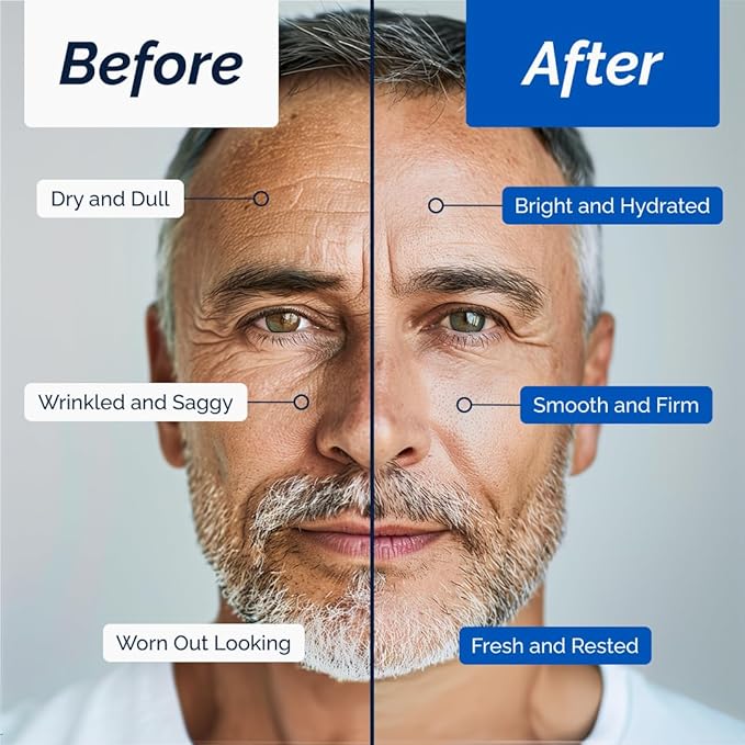 Omnis Uomo Face Cream – Moisturizer with Retinol and Hyaluronic Acid, Refreshing Effect, Reduces Wrinkles and Dark Spots, Improves Skin Elasticity and Radiance