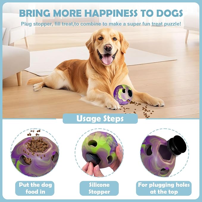 Dog Chew Toy, Large Frozen Treat Dispenser Reduces Pet Boredom