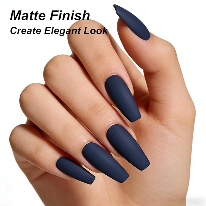 YTD Likomey Dark Navy Blue Gel Nail Polish,15ml Salon Home DIY Manicure and Pedicure Royal Cobalt Fall Winter Soak Off UV Color Varnish,CS417