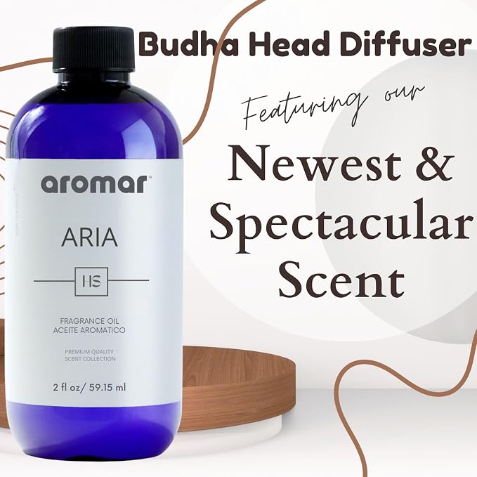 Aromar Buddha Ceramic Diffuser, Black