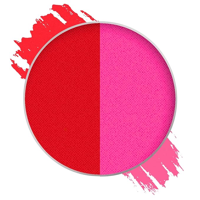 Mehron Paradise FX UV Neon Glow – Vulcan – Neon Red/Pink UV 0.25 oz | Pro Water-Activated Shimmer Paint for Raves, Costumes, SFX, Halloween, Stage, Screen, Theater & Cosplay