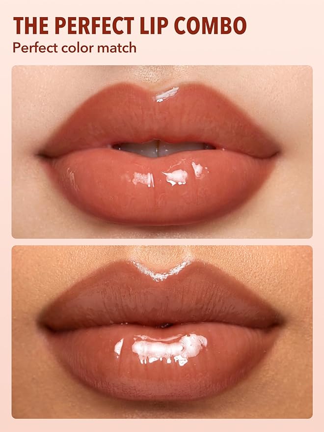 SHEGLAM 2-In-1 Lip Rules Liner & Gloss Pen Long Lasting Plumping Perfect Lip Combo Makeup Set-Golden Rule